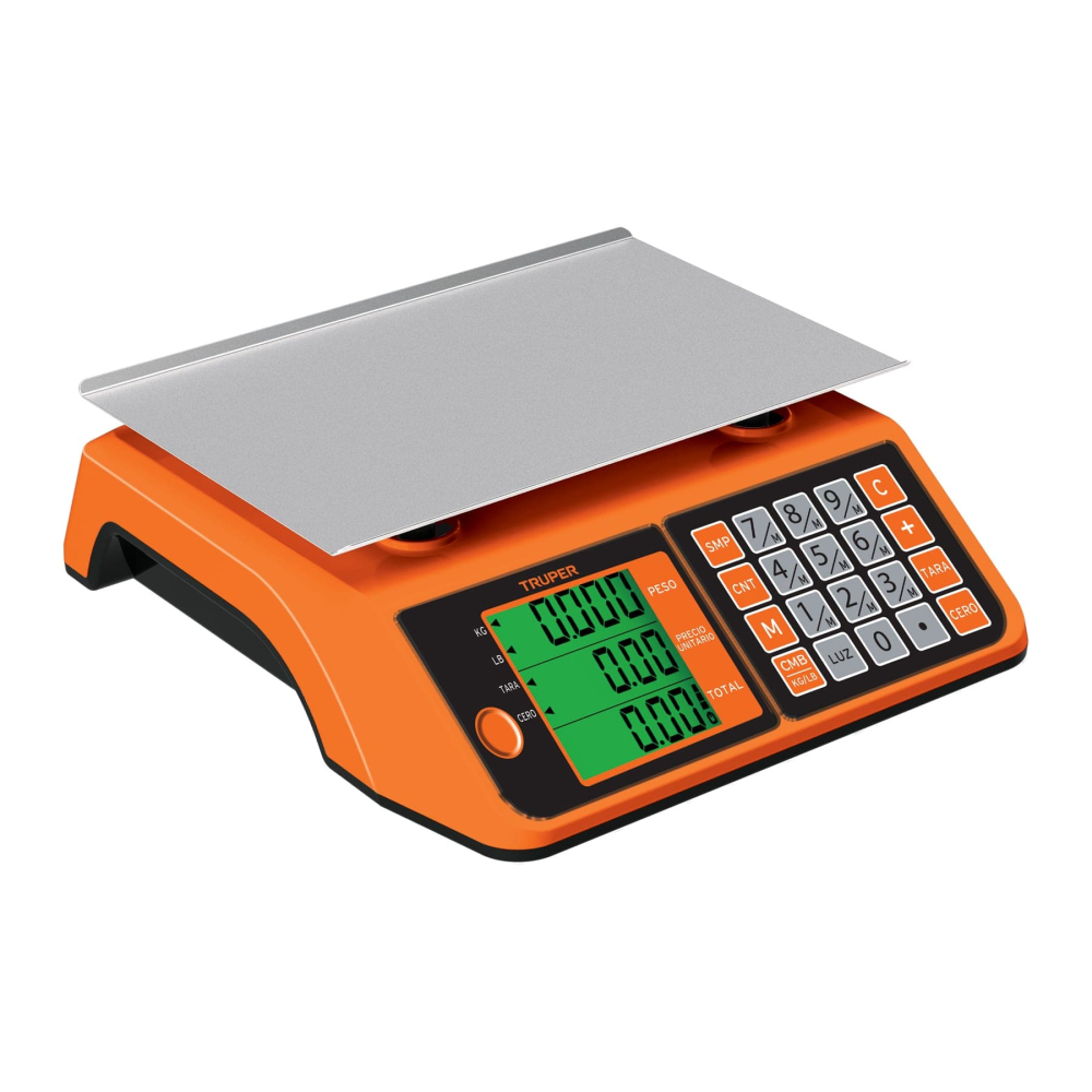 Báscula electrónica multifunciones 20 kg, Truper BASE-20