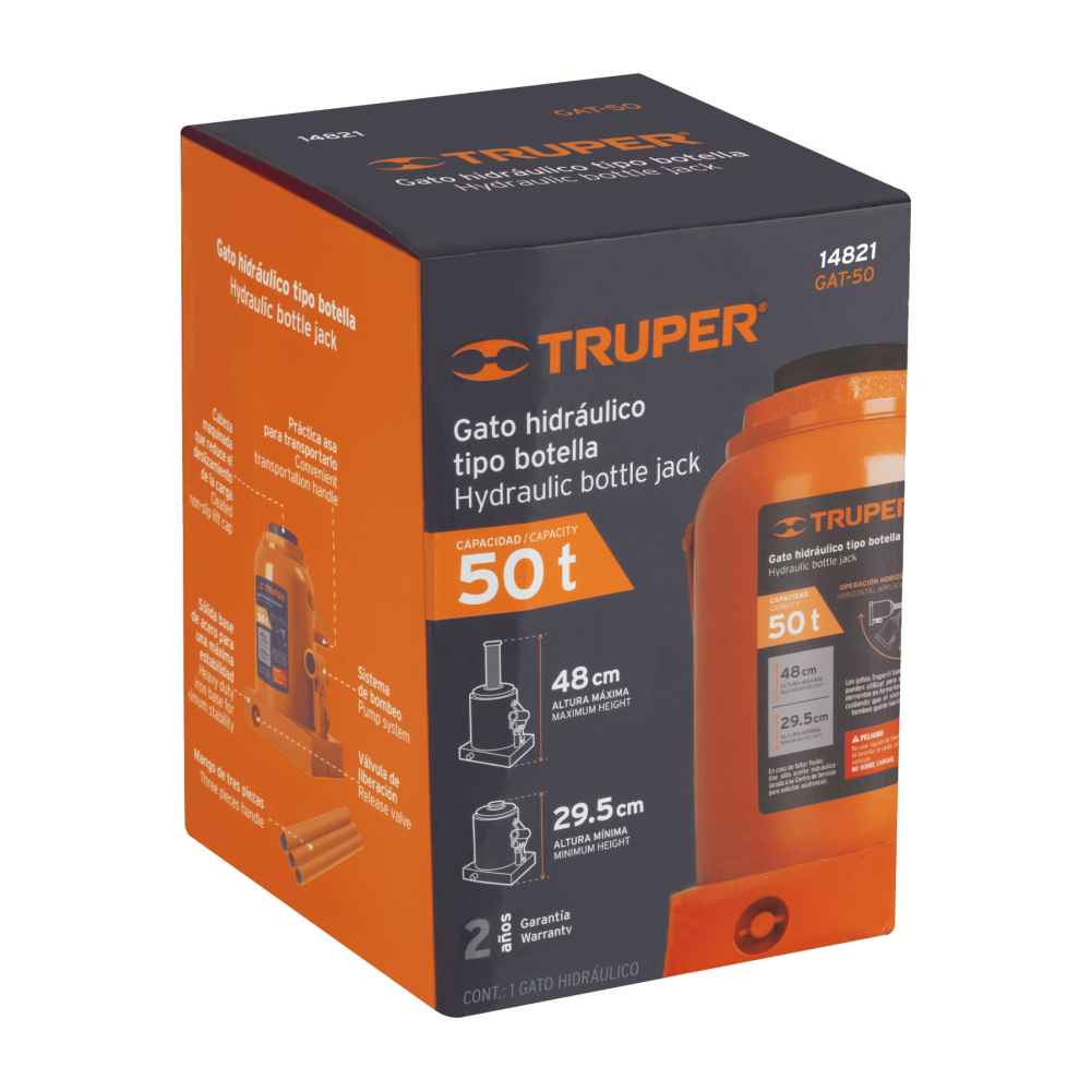 Caja de empaque de repuesto para GAT-50, TRUPER CJ-GAT-50