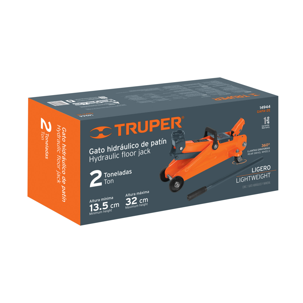 Caja de empaque de repuesto para GAPA-2E, TRUPER CJ-GAPA-2E