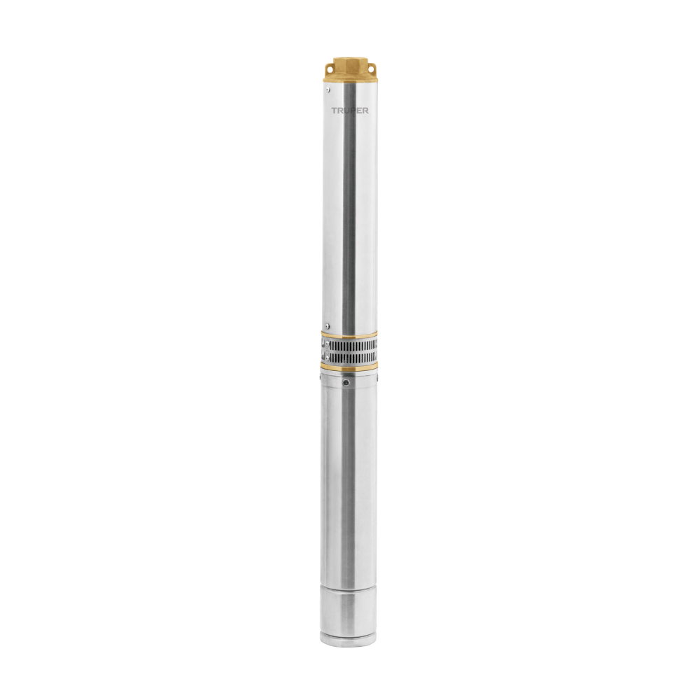 Bomba sumergible tipo bala 4', 2HP,uso agrícola, 220V,TRUPER BOS-2LM-2