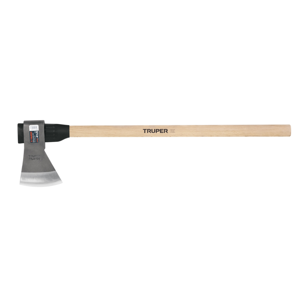 Hacha media labor 4-1/2 lb, mango de madera 36', TRUPER ML-4-1/2MM