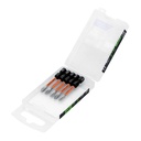 Estuche con 5 puntas de cruz PH1 de impacto largo 2' PUDE-1201I