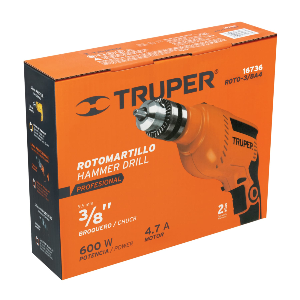 Caja de empaque de repuesto para ROTO-3/8A4, TRUPER CJ-ROTO-3/8A4