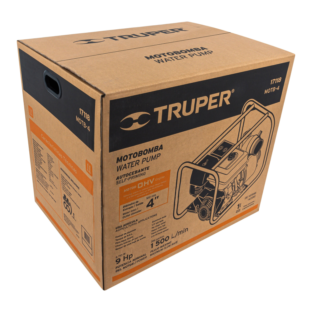 Caja de empaque de repuesto para MOTB-4, TRUPER CJ-MOTB-4