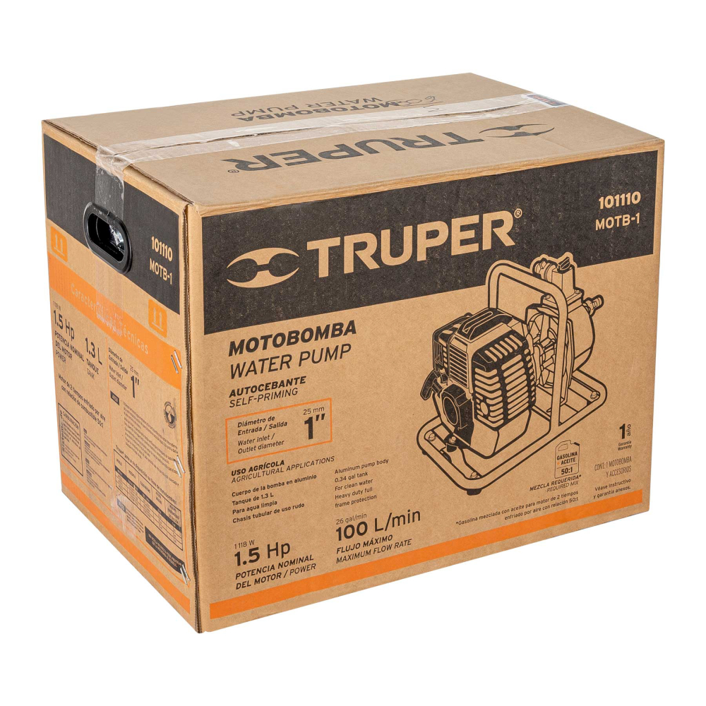 Caja de empaque de repuesto para MOTB-1, TRUPER CJ-MOTB-1
