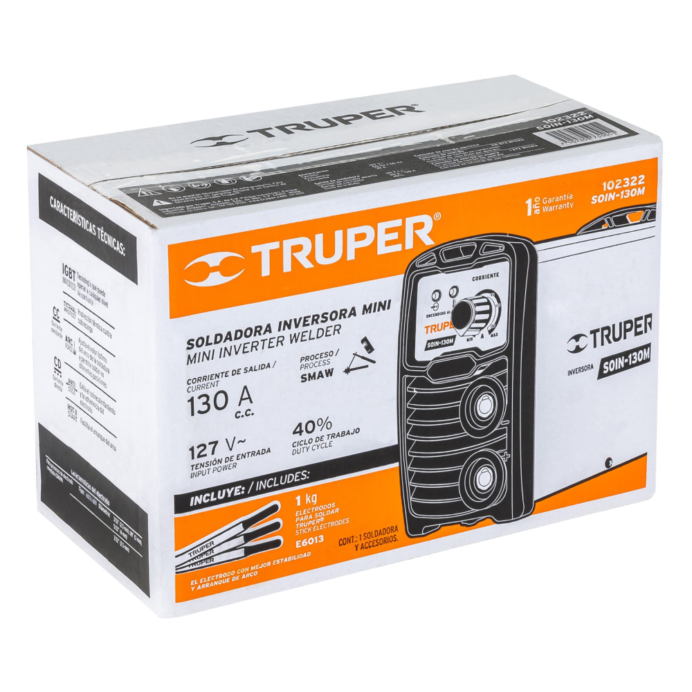 Caja de empaque de repuesto para SOIN-130M, TRUPER CJ-SOIN-130M