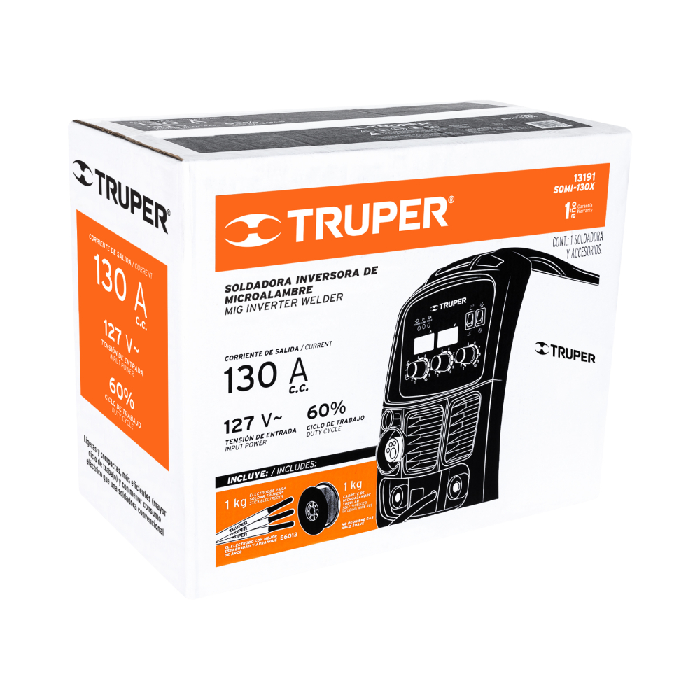 Caja de empaque de repuesto para SOMI-130X, TRUPER CJ-SOMI-130X