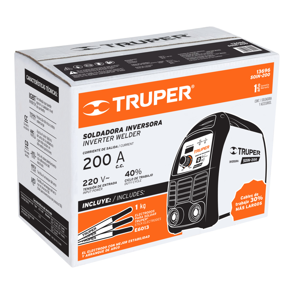 Caja de empaque de repuesto para SOIN-200, TRUPER CJ-SOIN-200
