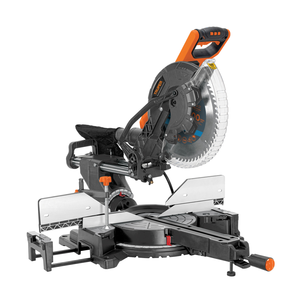 Sierra de inglete 12', 2000W telescópica compuesta, TRUPER SINCO-12