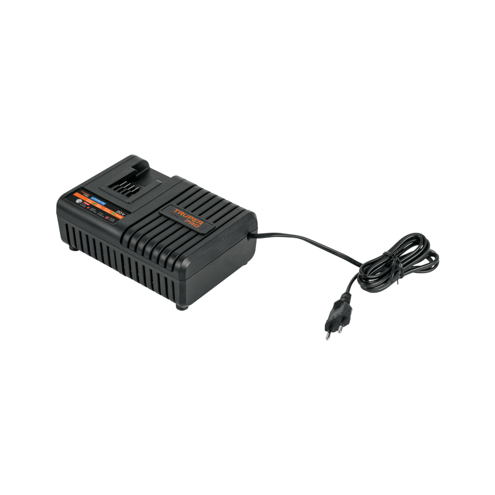 Cargador rápido de baterías de ion litio 20V, TRUPER PRO CARA-20A
