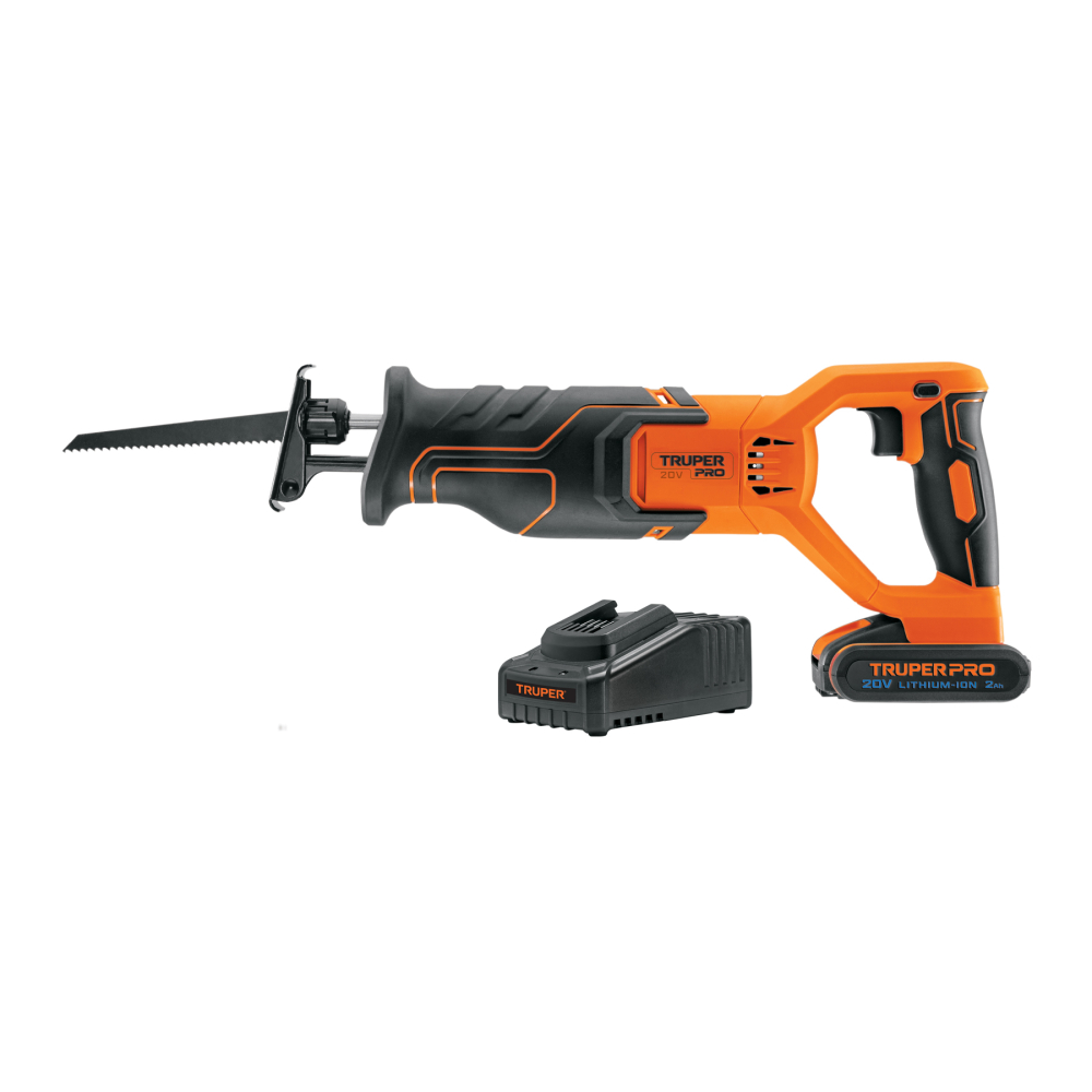 Sierra sable, 20V, 1 batería 2Ah, TRUPER PRO SISI-20A