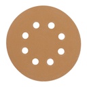 Paquete con 5 discos de lija 5' grano 150, 8 perforaciones DIRO-515