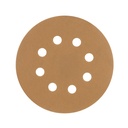 Paquete con 5 discos de lija 5' grano 220, 8 perforaciones DIRO-522