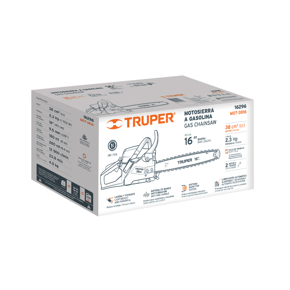 Caja de empaque de repuesto para MOT-3816, TRUPER CJ-MOT-3816