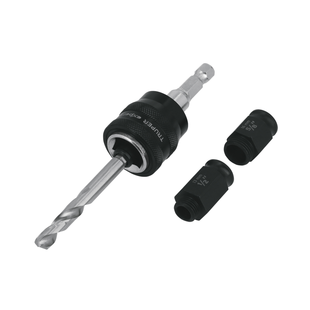 Mandril de cambio rápido con adaptadores y broca, Truper MAND-CR