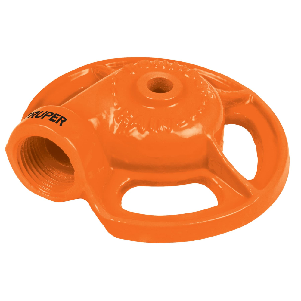 Aspersor base metálica, tipo sapo de chorro fino, TRUPER SAPO-1