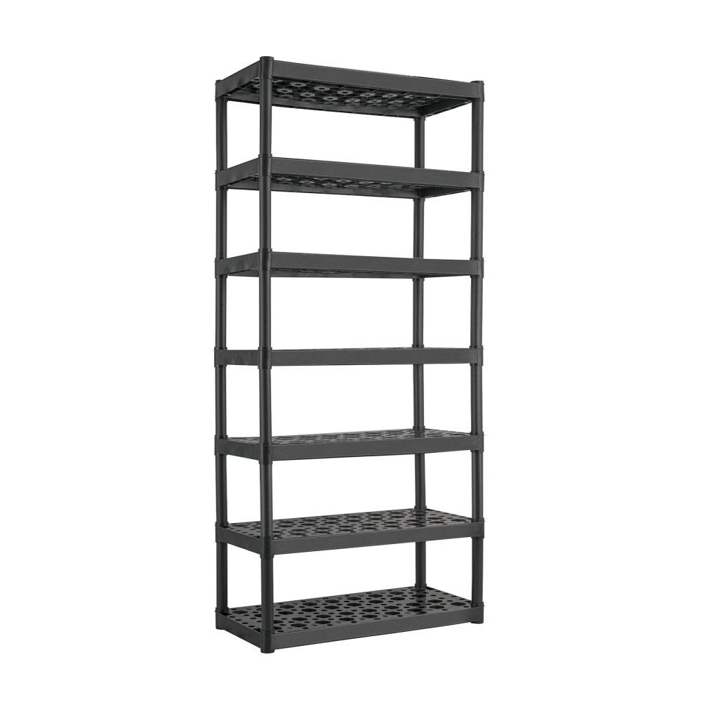 Estante plástico 7 repisas capacidad 60kg, 91x43x185, TRUPER EST-7