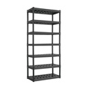 Estante plástico uso rudo 7 rep/cap. 70 Kg, 185x43x91,TRUPER EST-7