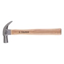 Martillo cabeza cónica 25 mm uña curva, mango madera, TRUPER MAC-25