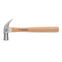 Martillo cabeza cónica 29 mm uña curva, mango madera, TRUPER MAC-29