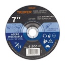 Disco Tipo 27 de 7' x 7.2 mm desbaste de acero inoxidable ABT-389