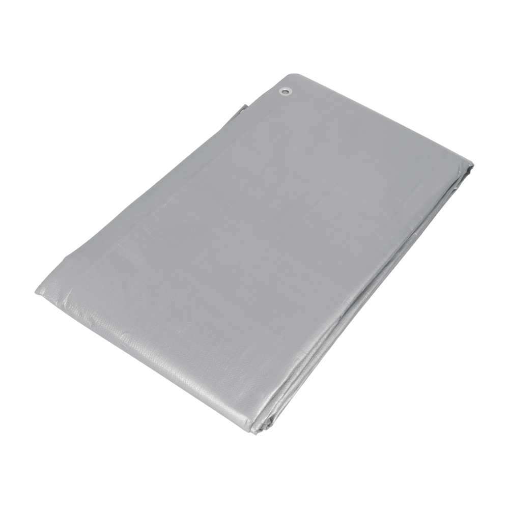 Lona de polietileno reforzada 4 x 4 m, gris, 180g/m2, TRUPER LT-44