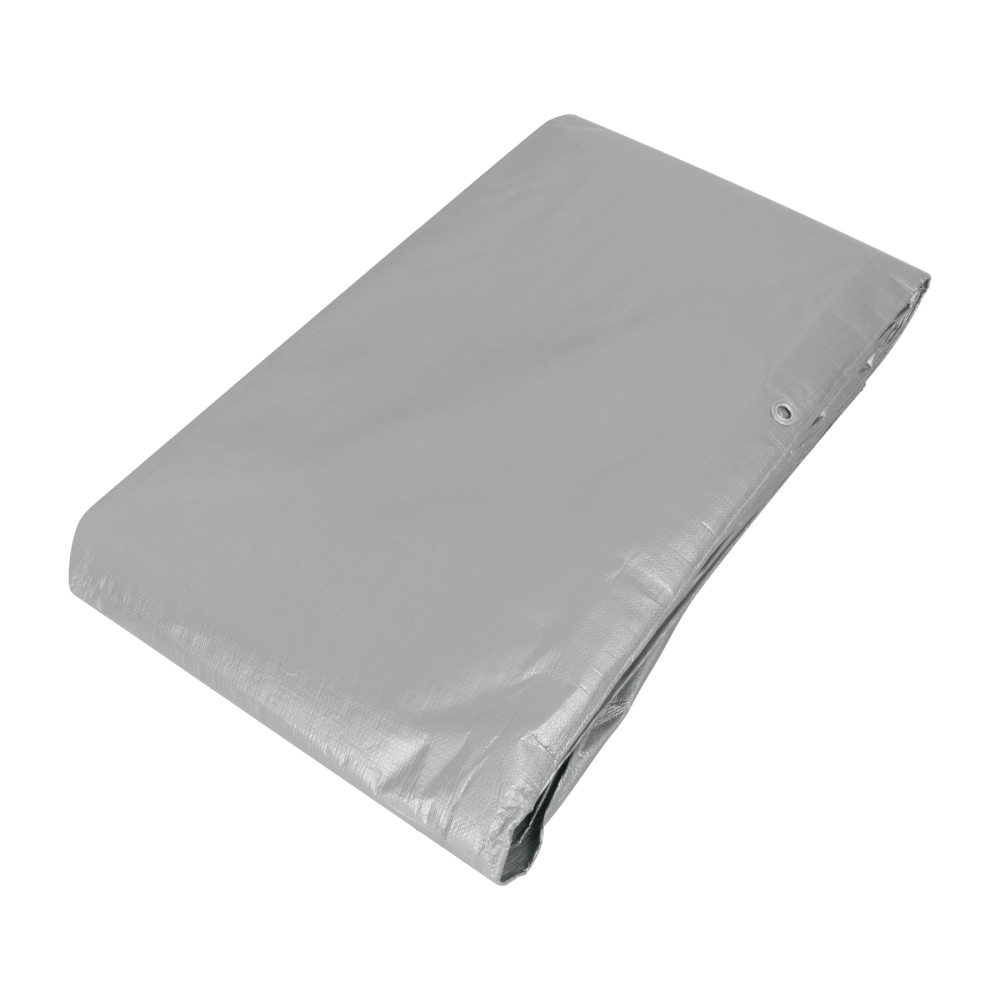 Lona de polietileno reforzada 5 x 5 m, gris, 180g/m2, TRUPER LT-55