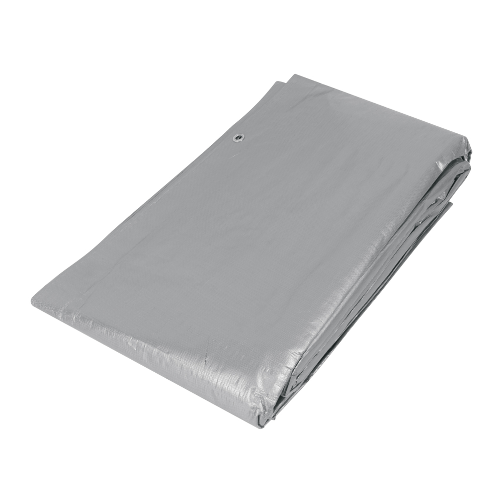 Lona de polietileno reforzada 6 x 6 m, gris, 180g/m2, TRUPER LT-66