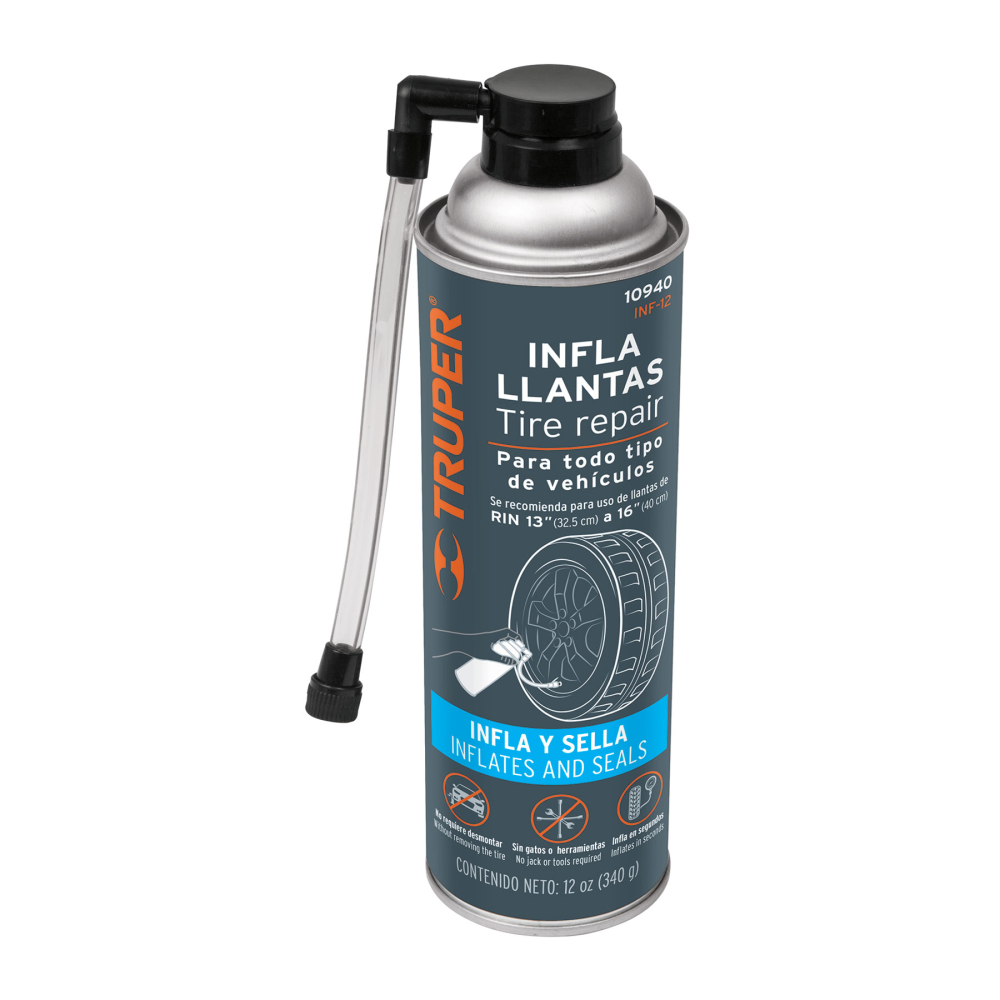Inflallantas de 12 oz (340 g), TRUPER INF-12