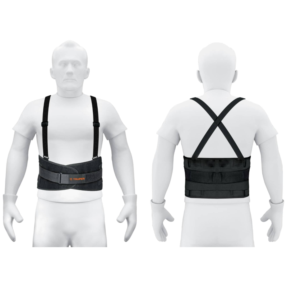 Faja lumbar con tercer cinturón, talla CH, TRUPER FAJA-SX