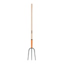 Bieldo para paja, 3 dientes, mango largo 48', TRUPER BPJ-3
