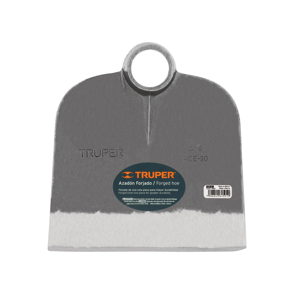 Azadón Centroamericano 2.0 lb, sin mango, TRUPER ACE-20