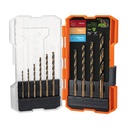 Juego de 10 brocas HSS para metal en estuche, TRUPER EXPERT JBAV-10