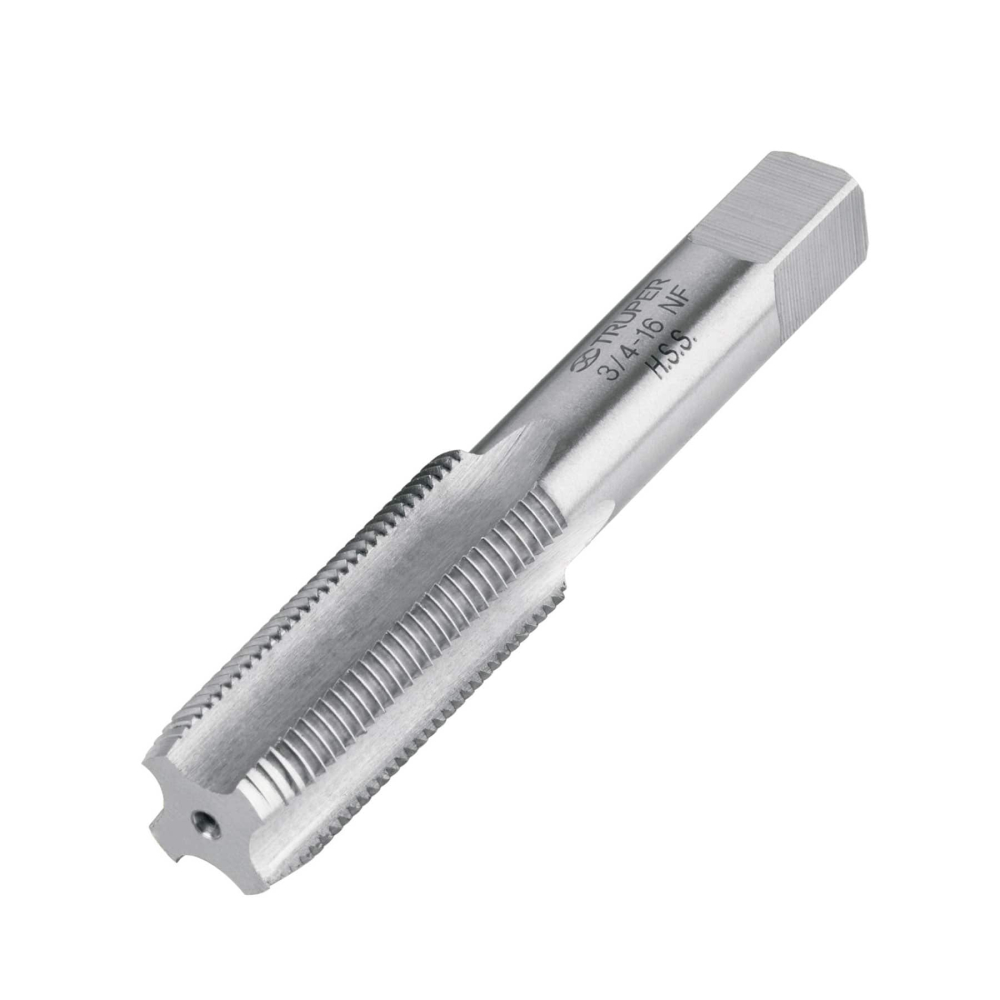 Machuelo semicónico 3/4'x16 UNF, estuche individual, TRUPER MT-3/4X16