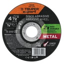 Disco Tipo 42 de 4-1/2' x 3.2 mm corte metal, Truper Expert ABT-390