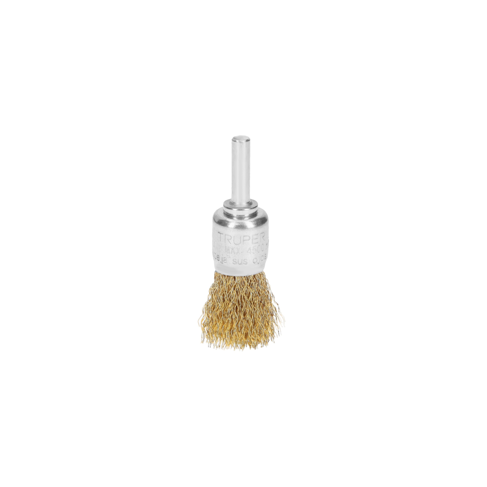 Carda tipo brocha 3/4' alambre grueso para taladro, TRUPER COM-3/4
