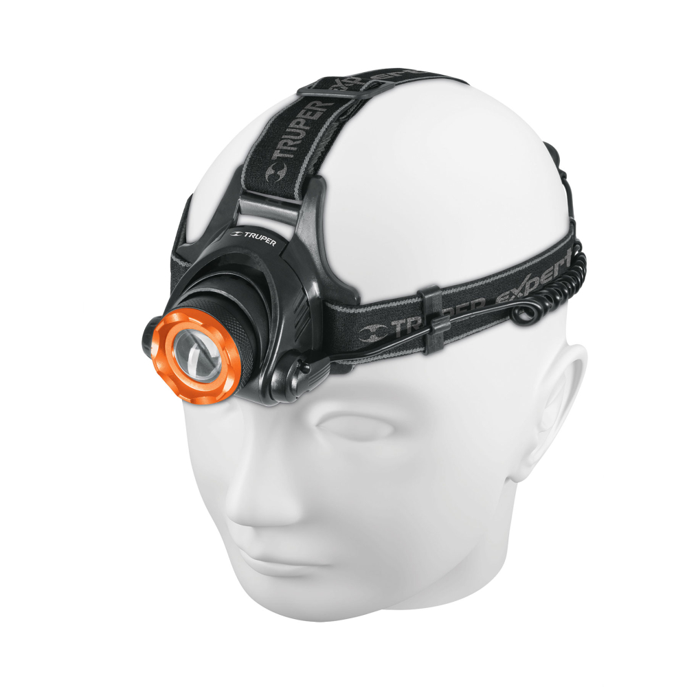 Linterna de minero LED 800 lm, de 4 pilas AA, TRUPER EXPERT LI-CA-800X