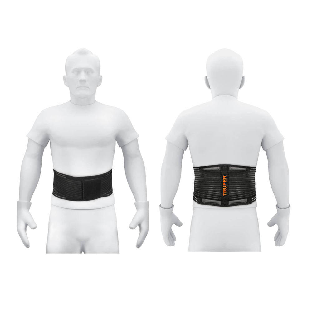 Faja lumbar tipo cinturón de malla transpirable, M, TRUPER FAJA-MC