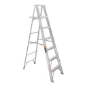 Escalera de tijera 100% aluminio tipo ll 6 peldaños, TRUPER ESTA-26