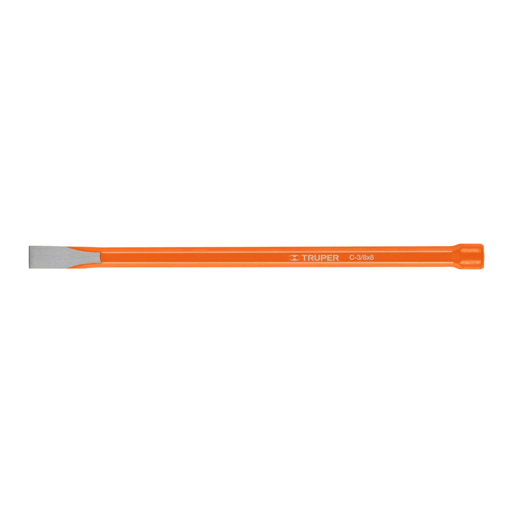 Cincel de corte frío de 3/8 X 8', TRUPER C-3/8X8
