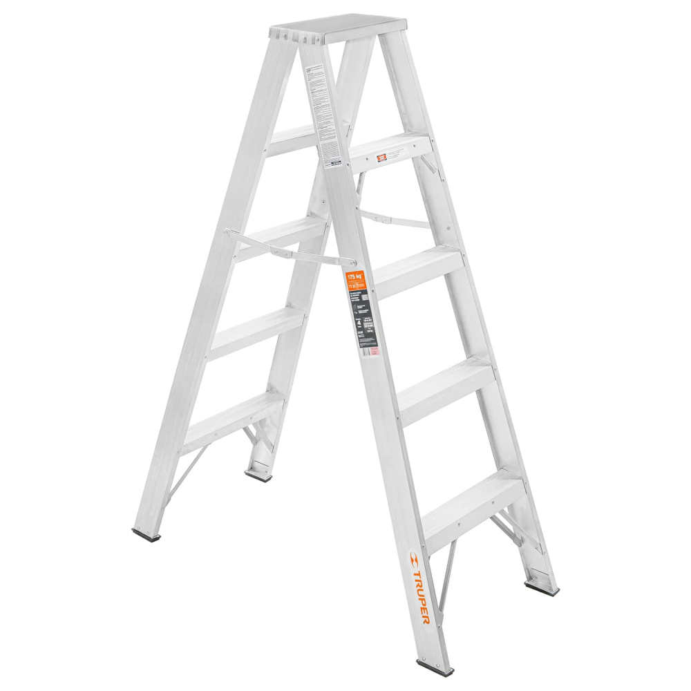Escalera de tijera doble, tipo ll, 4 peldaños, TRUPER ESTD-24