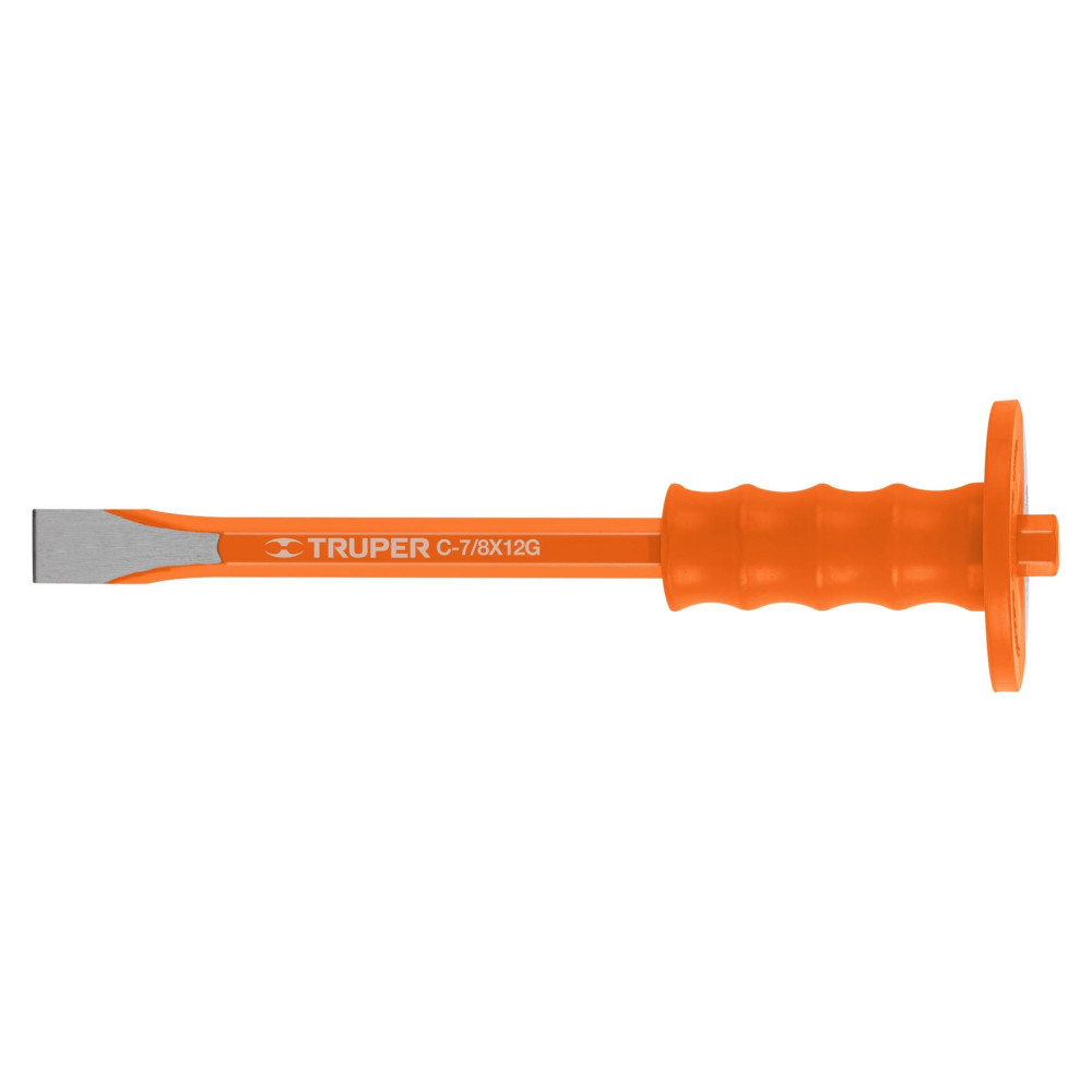 Cincel de corte frío 7/8 X 12' con grip, TRUPER C-7/8X12G