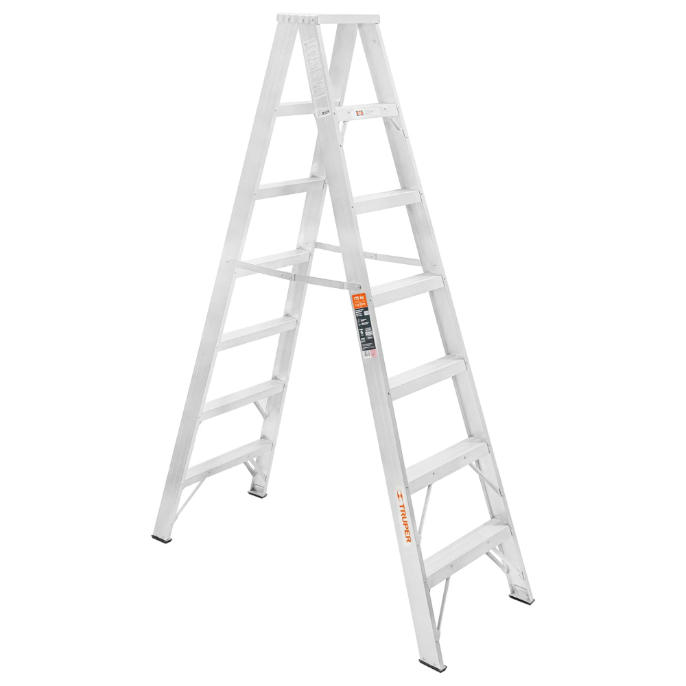 Escalera de tijera doble, tipo ll, 6 escalones, Truper ESTD-26
