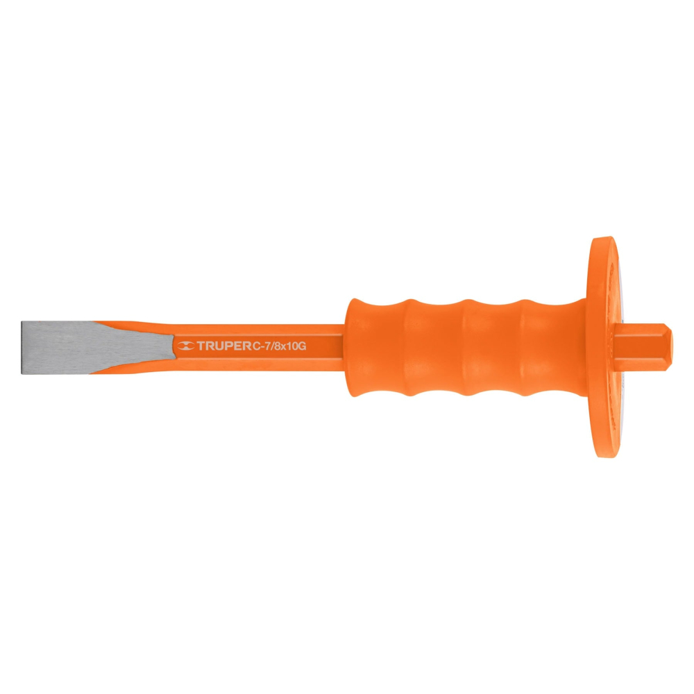 Cincel de corte frío 7/8 x 10' con grip, TRUPER C-7/8X10G