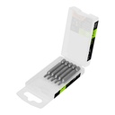 Estuche con 5 puntas torx T10 con seguro largo 2', EXPERT PUDE-6210