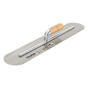 Llana canto redondo 24' x 5' con mango de madera, TRUPER LLA-24
