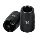 Dado cuadro 1/2' de impacto 6 puntas de 14 mm, TRUPER D-7414-M