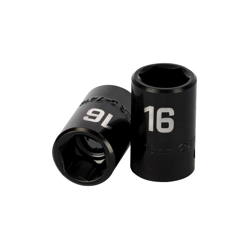 Dado cuadro 1/2' de impacto 6 puntas de 16 mm, TRUPER D-7416-M