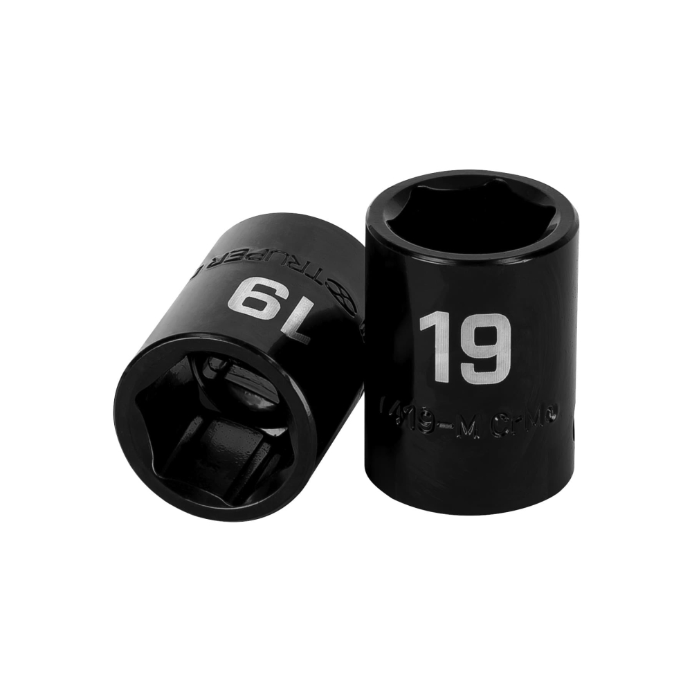 Dado cuadro 1/2' de impacto 6 puntas de 19 mm, TRUPER D-7419-M