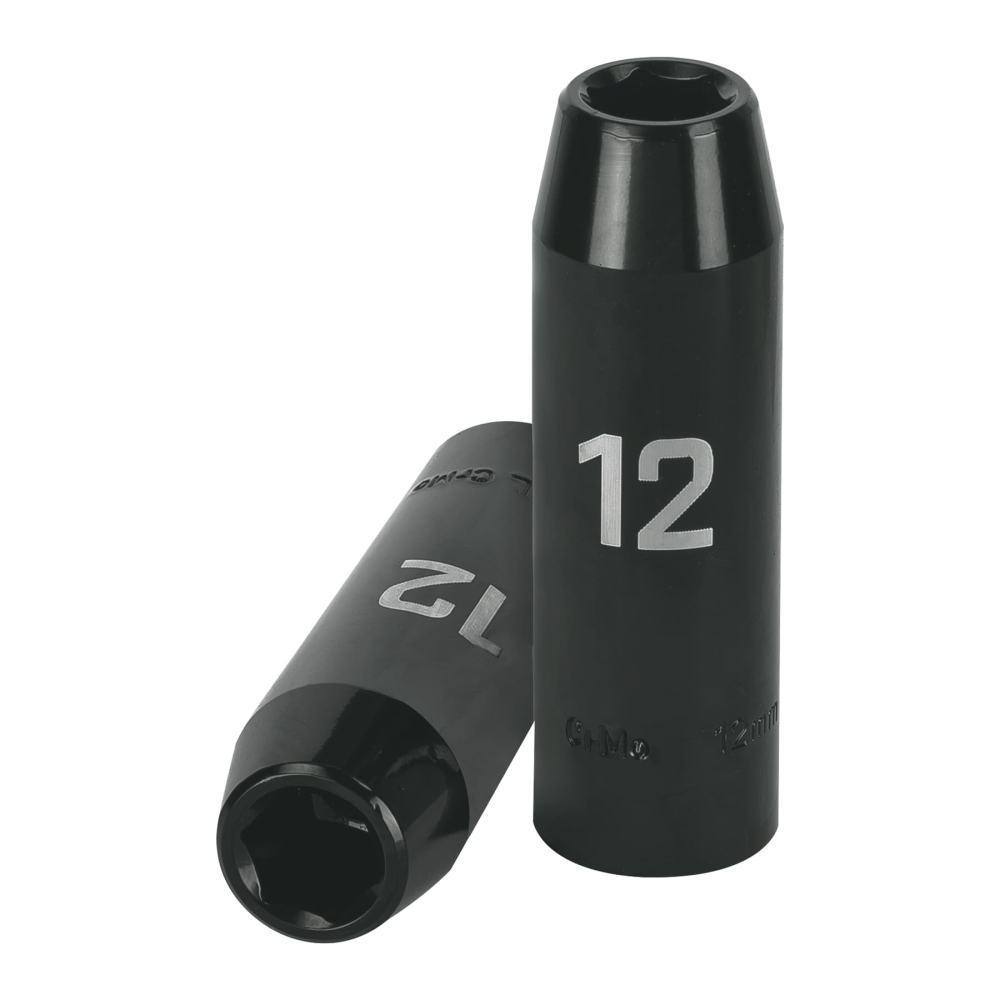 Dado largo cuadro 1/2' de impacto 6 puntas de 12 mm, TRUPER D-7312-ML